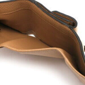 Chloe Tan Wallet Tri Beige fold Alphabet